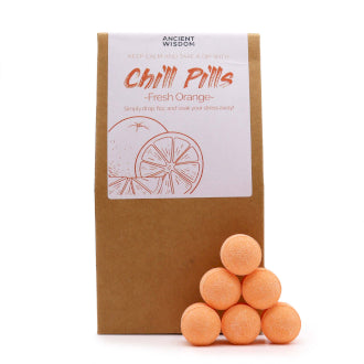 30 Fresh Orange Chill Pills Bath Bomb Gift Set 350g