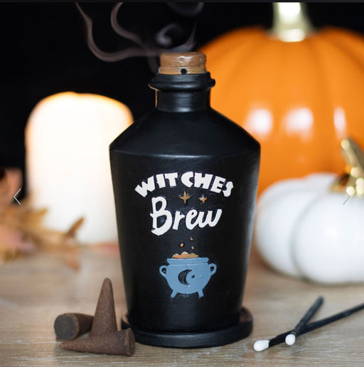 Witches Brew Potion Bottle Incense Cone Burner