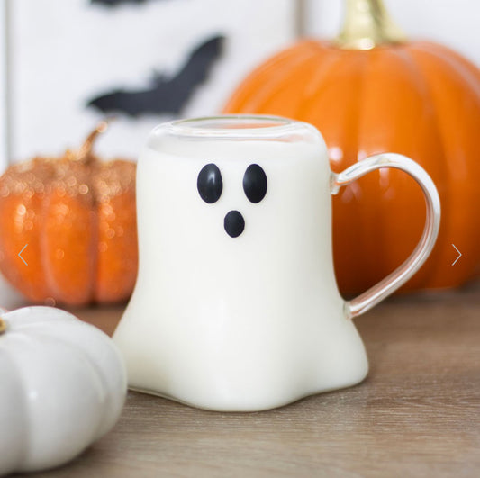 Halloween Ghost Shaped Glass Mug