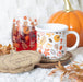 Autumn Leaves and Pumpkins Stemless Wine Glass