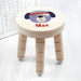 Personalised Cute Puppy Kids Wooden Stool