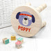 Personalised Cute Puppy Kids Wooden Stool