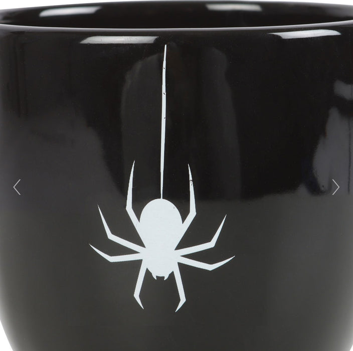 Halloween Black Spider Teacup Mug