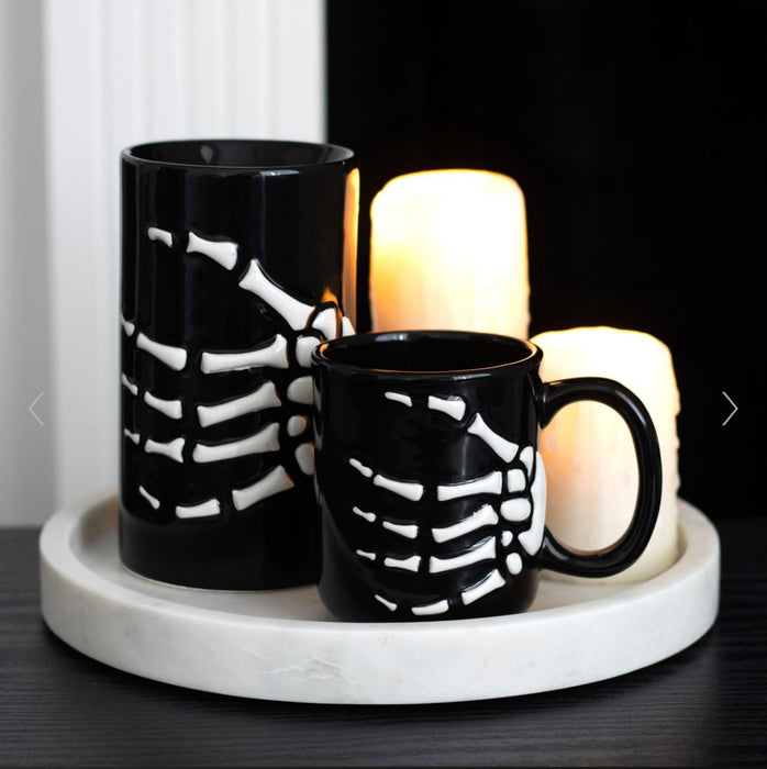Halloween Skeleton Hand Mug