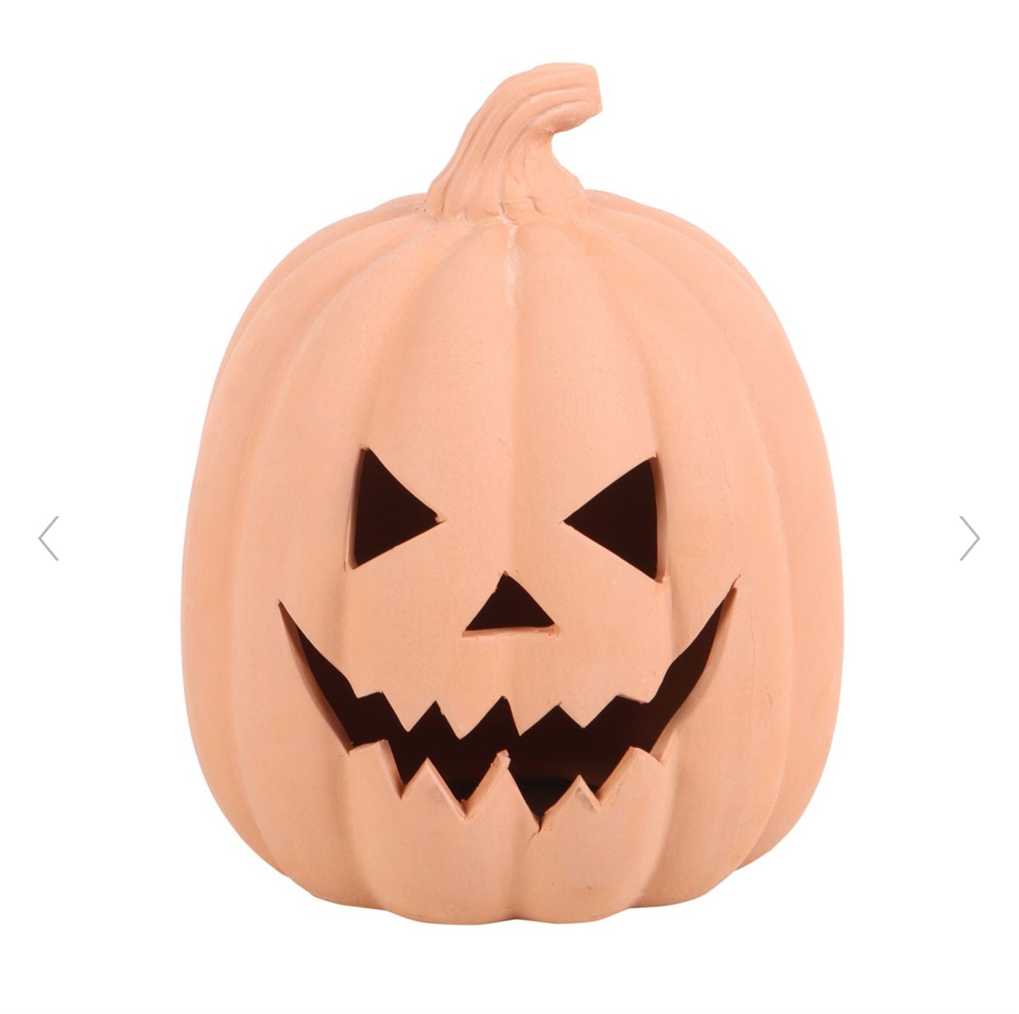 Halloween Terracotta Pumpkin Ornament - 15cm