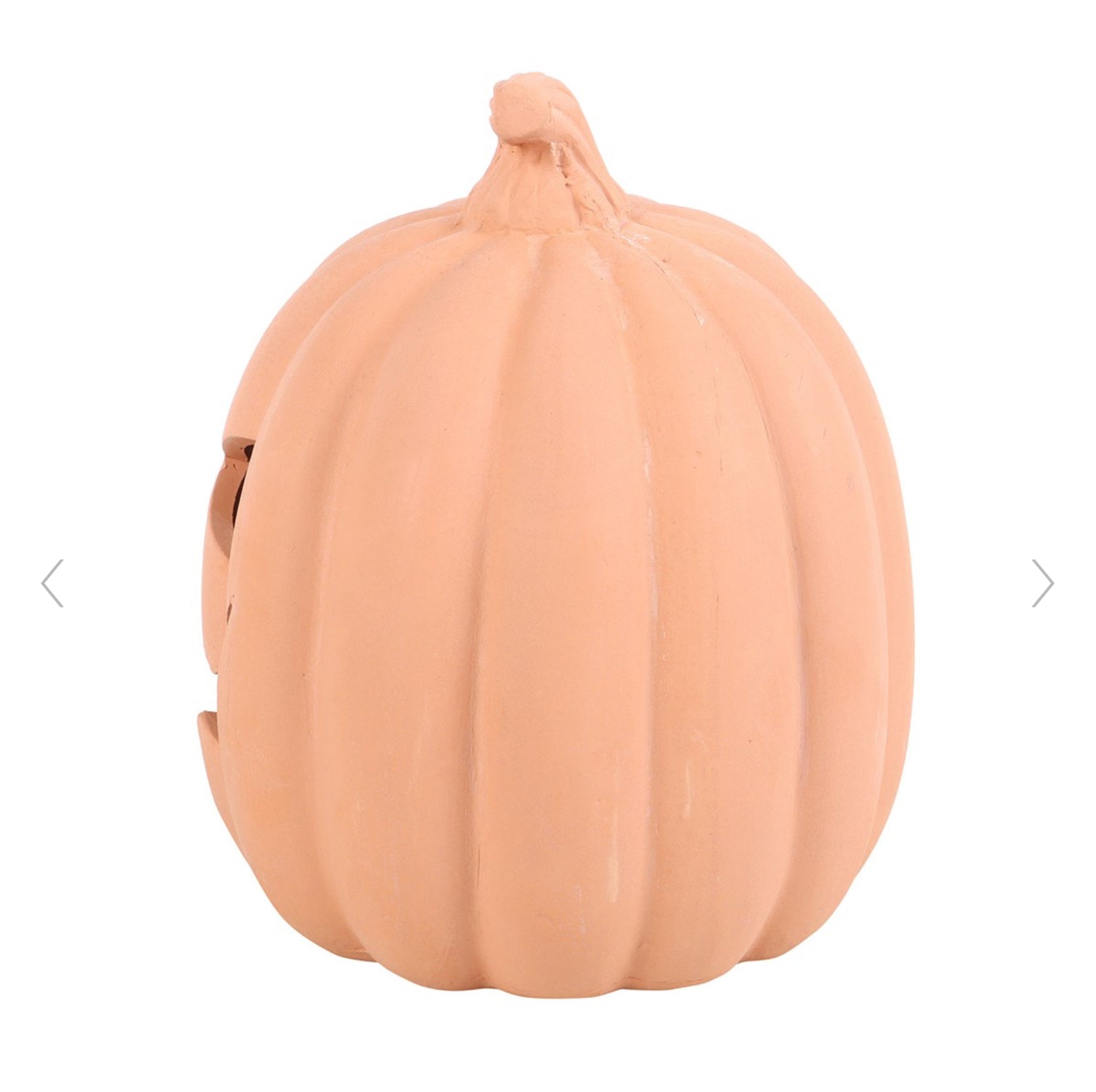 Halloween Terracotta Pumpkin Ornament - 15cm