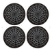 Halloween Gothic Black Spiderweb Coaster Set