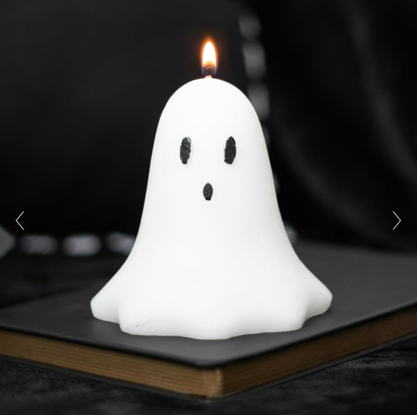 Halloween Unscented Ghost Candle - 10cm