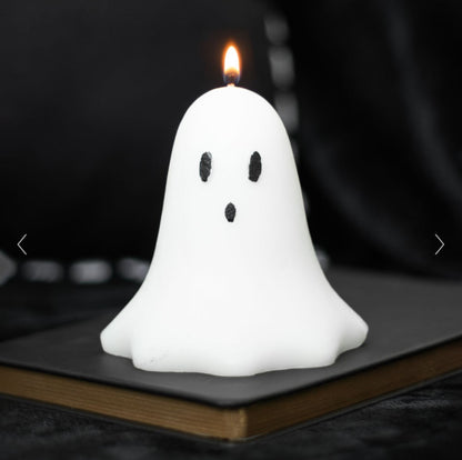 Halloween Unscented Ghost Candle - 10cm