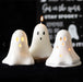 Halloween Unscented Ghost Candle - 10cm