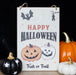 Spooky Pumpkin Happy Halloween Hanging Sign