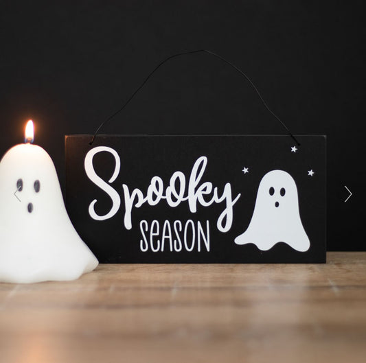 Halloween Spooky Season Hanging Sign