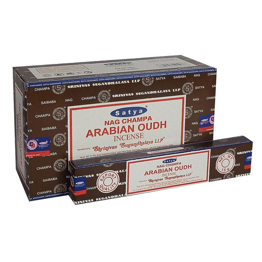 12 Packs of Arabian Oudh Incense Stick by Satya