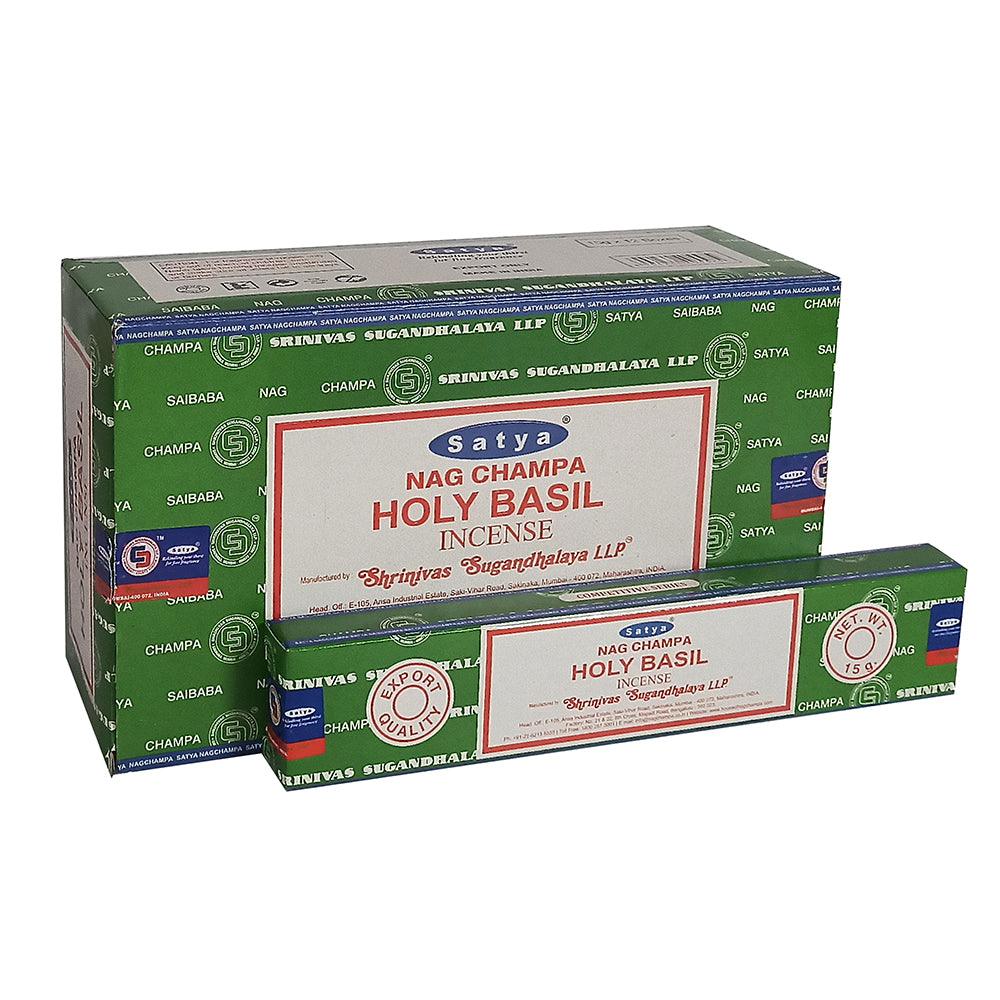 12 Packs of Holy Basil Incense Sticks by Satya