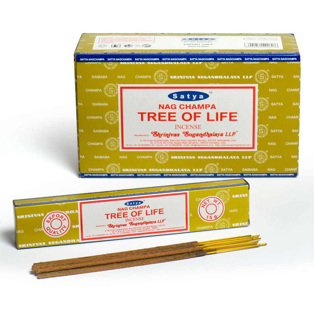 12 Packs of Tree of Life Incense Sticks by Satya