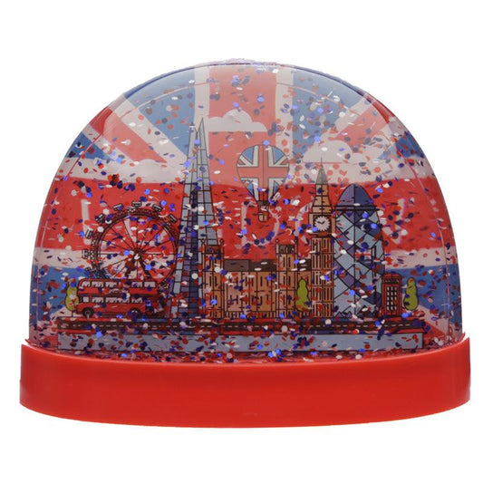 London Union Jack Large Glitter Snow Storm Globe