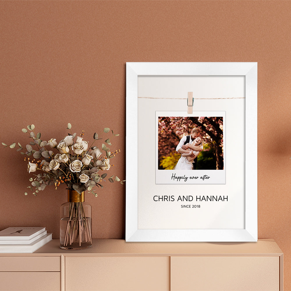 Personalised Valentine’s Polaroid Framed Print | Gift | Keepsake 