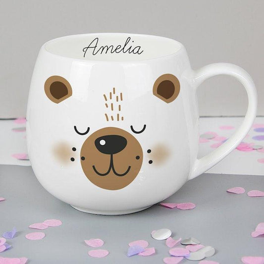 Personalised Cute Bear Shape Mug