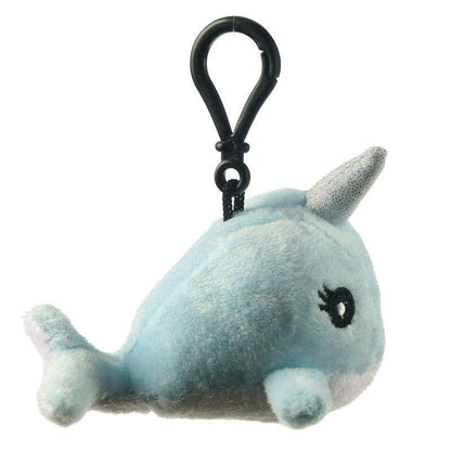 Plush Kawaii Narwhal Sound Keyring - Myhappymoments.co.uk