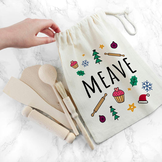 Personalised Kids Festive Baking Set