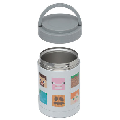 Minecraft Faces Hot & Cold Thermal Insulated Lunch Pot 500ml