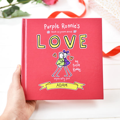 Personalised Purple Ronnie's Book of Poems About Love - Myhappymoments.co.uk