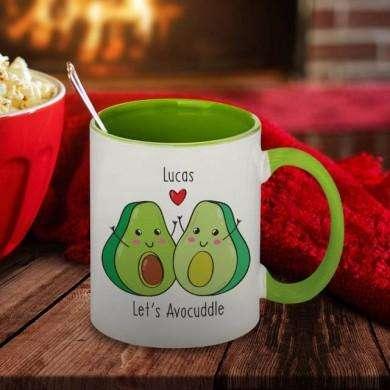 Personalised Let's AvoCuddle Mug - Myhappymoments.co.uk