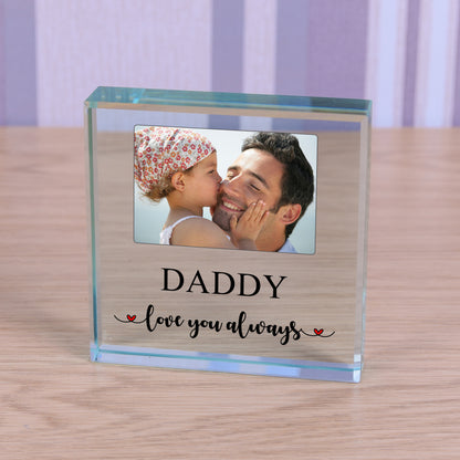 Photo Glass Token - Love You Always | Gift For Mummy | Daddy