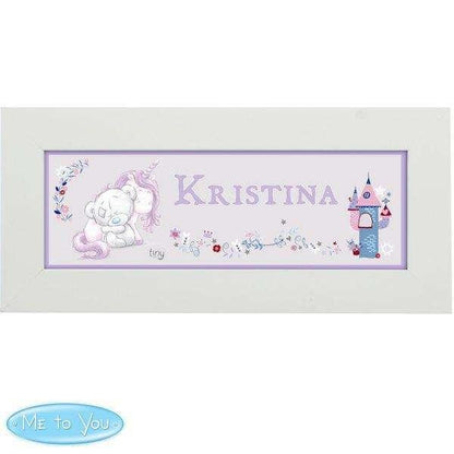 Personalised Tiny Tatty Teddy Unicorn Name Frame - Myhappymoments.co.uk