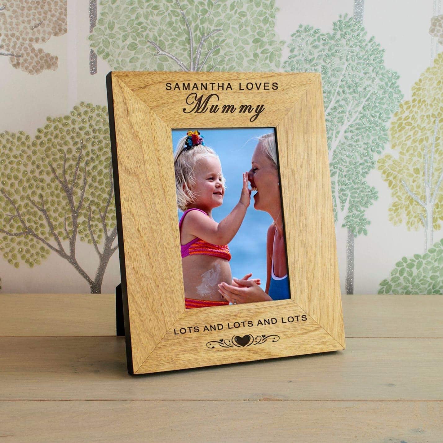 Personalised Loves Mummy Photo Frame - Myhappymoments.co.uk