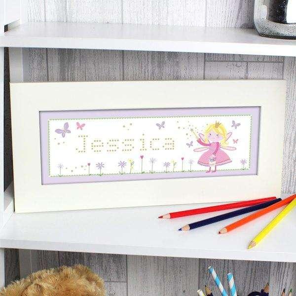 Personalised Garden Fairy Name Frame - Myhappymoments.co.uk