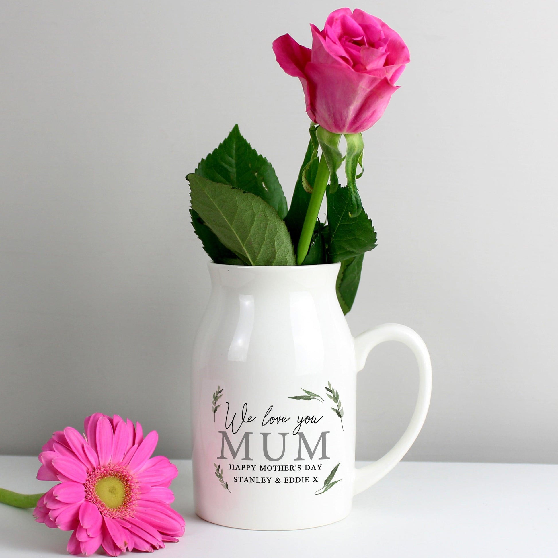 Personalised Botanical Flower Jug