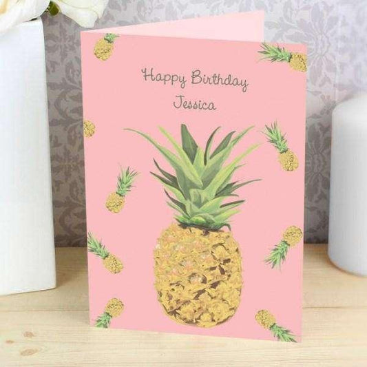 Personalised Pineapple Card - Myhappymoments.co.uk