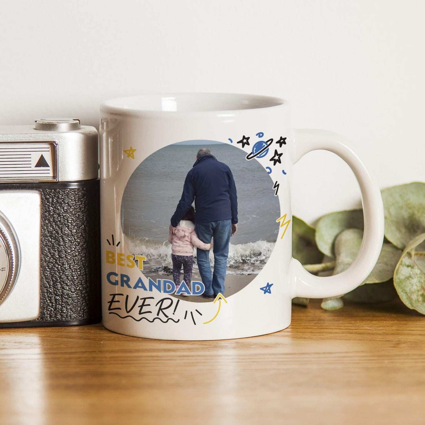 Best Grandad Ever Photo Upload Mug