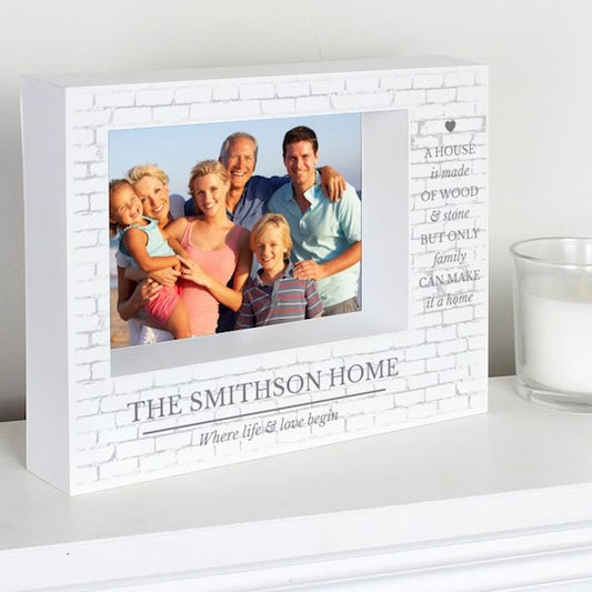 Personalised Family Box Photo Frame 7x5 - Myhappymoments.co.uk