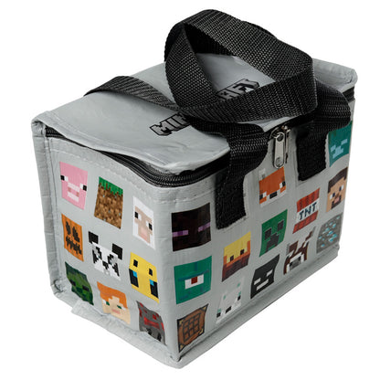 Official Licensed Minecraft Faces Lunch Bag