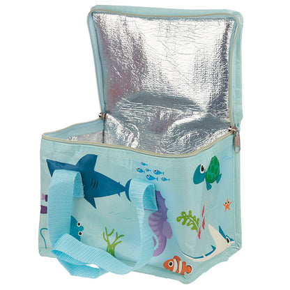 Woven Sealife Cool Insulated Lunch Bag - Myhappymoments.co.uk