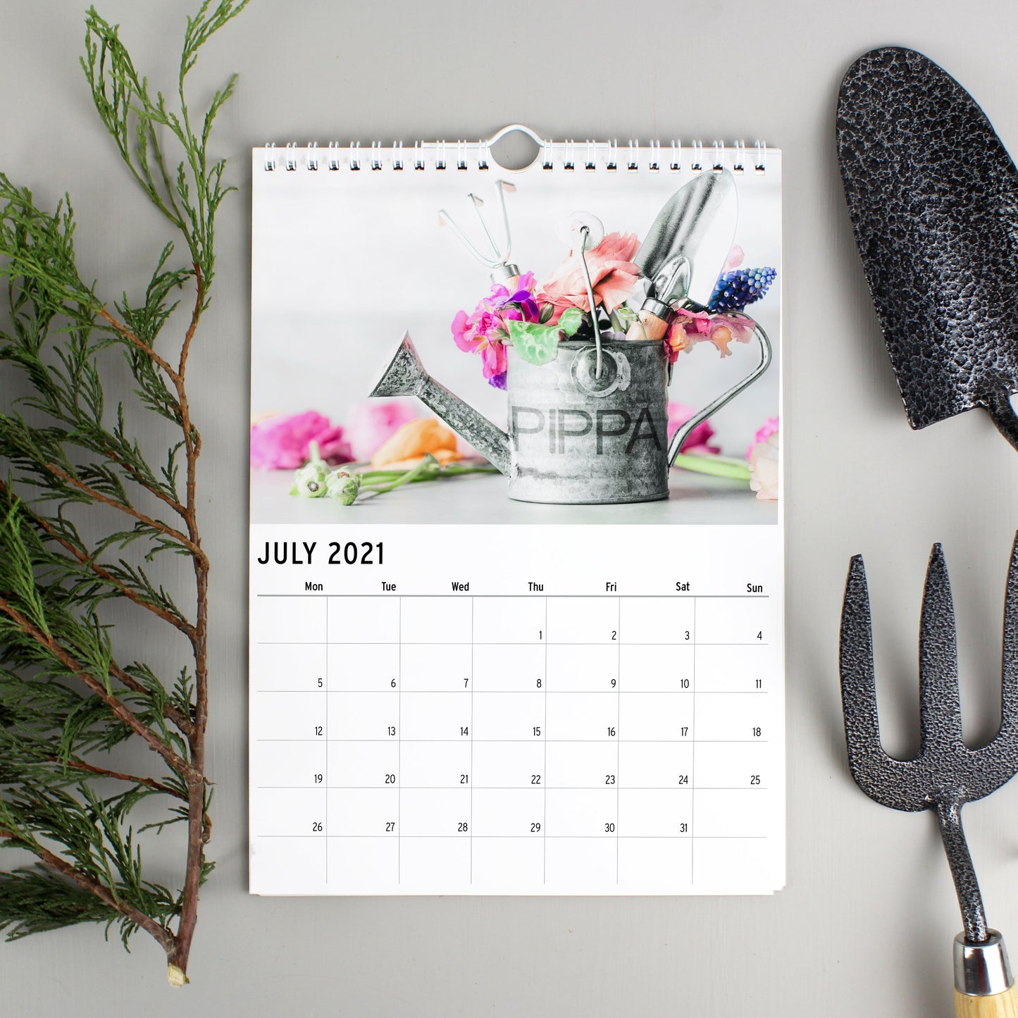 Personalised A4 Gardening Calendar 2021