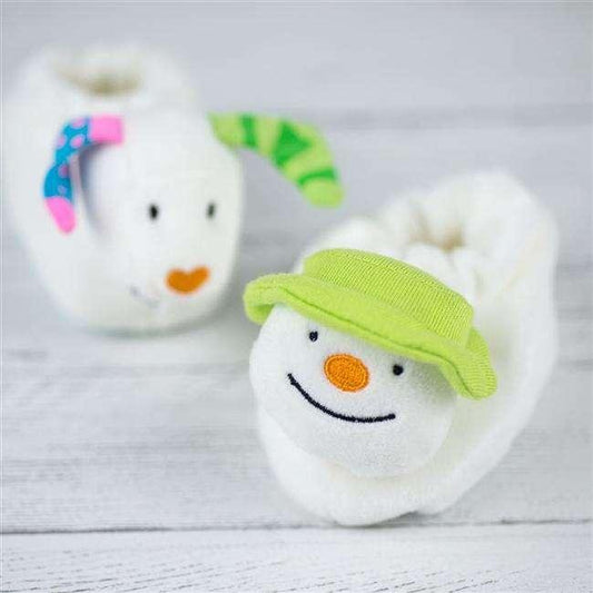 The Snowman & Snowdog First Christmas Baby Booties - Myhappymoments.co.uk