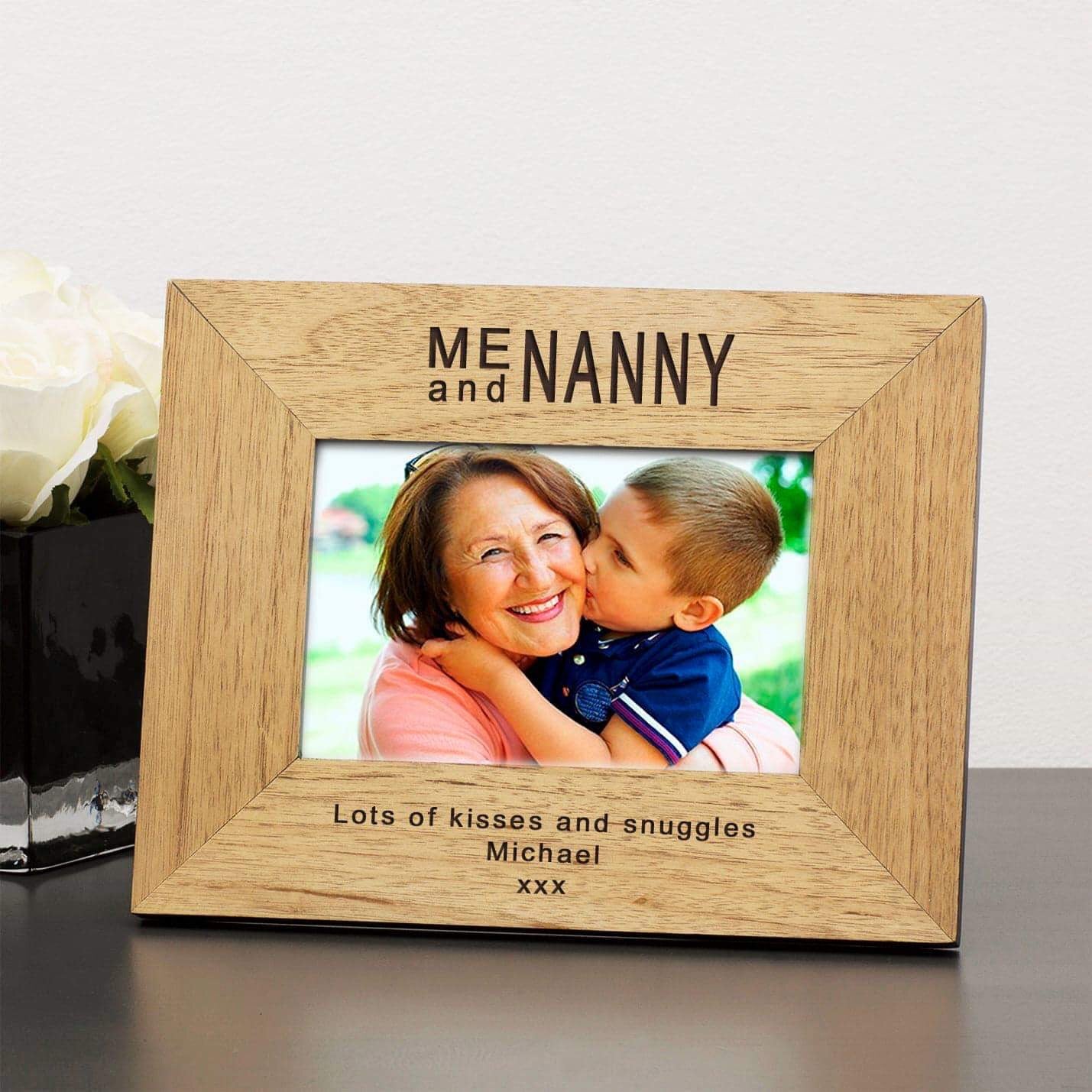 Personalised Me and Nanny Photo Frame - Myhappymoments.co.uk