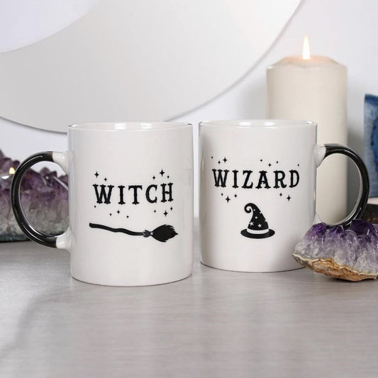 Witch and Wizard Mug Set