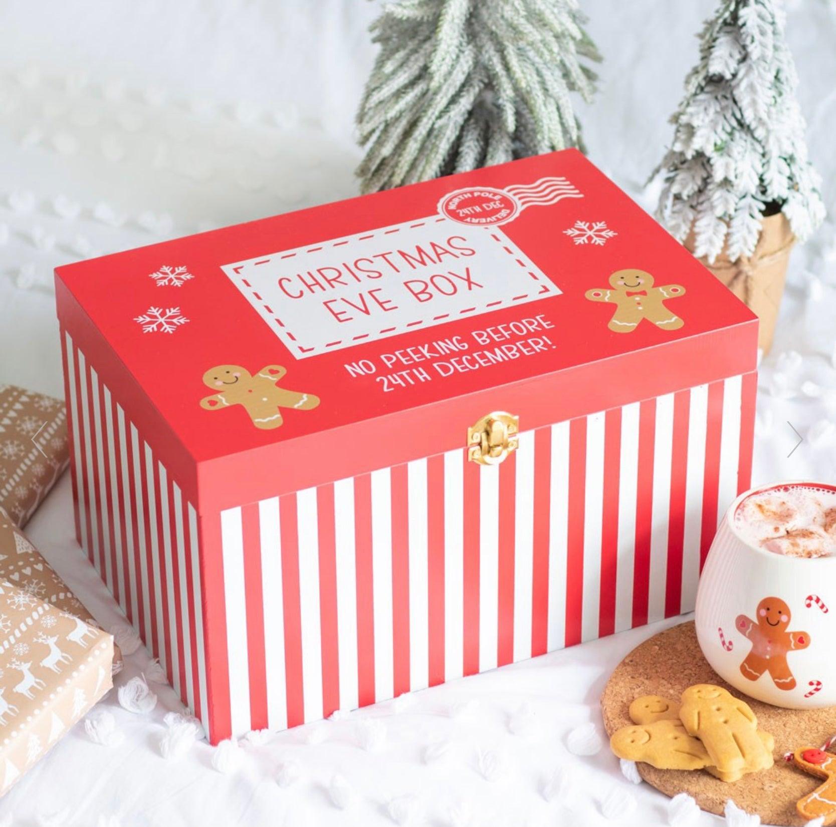 Wooden Gingerbread Christmas Eve Box