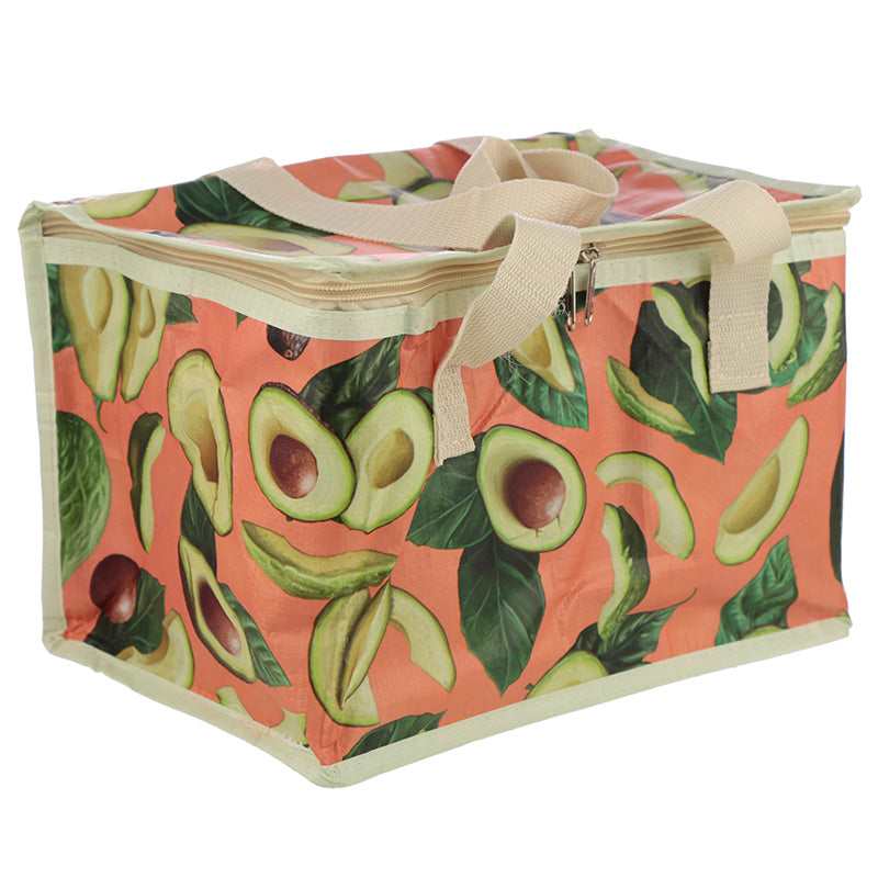 Woven Avocado Cool Insulated Lunch Bag - Myhappymoments.co.uk