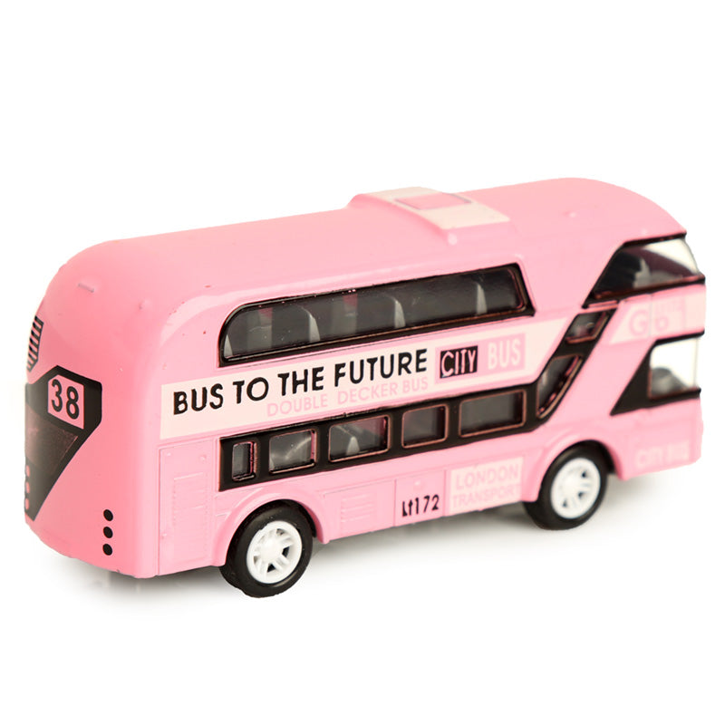 City Bus Pull Back Action Toy