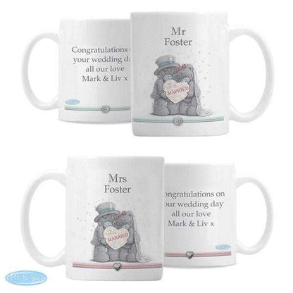 Personalised Me To You Wedding Couple Mug Set - Myhappymoments.co.uk