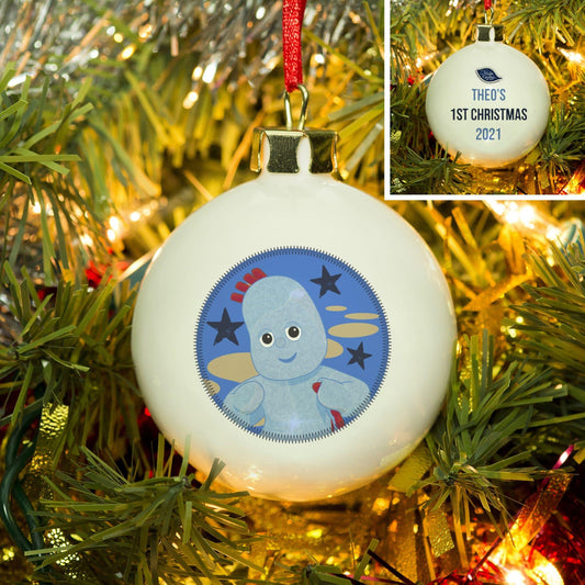 Personalised In The Night Garden Igglepiggle 1st Christmas Bauble