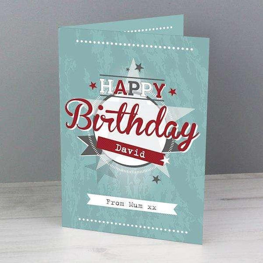 Personalised 50s Retro Card - Myhappymoments.co.uk