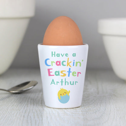 Personalised Have A Cracking Easter Egg Cup