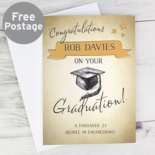 Personalised Graduation Card - Myhappymoments.co.uk