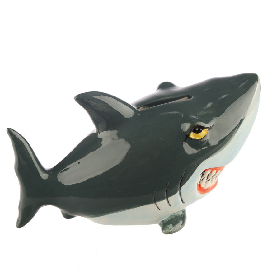 Novelty Ceramic Shark Money Box